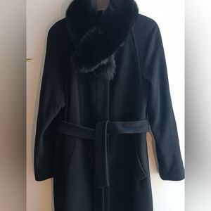 Black Cashmere /wool blend Coat